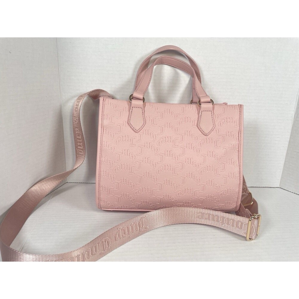 NWT JUICY COUTURE MINI TOTE CROSSBODY BAG Satchel Handbag Y2K Style Pwdr Pink